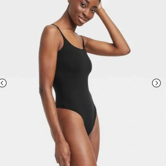 NWOT Seamless cotton Stretch Cami Bodysuit - Auden™ - Picture 3 of 5